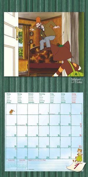 Produktbild: Pettersson & Findus 2026 - Broschürenkalender 30x30 cm (30x60 geöffnet) - Kalender mit Platz für Notizen - mit herausnehmbarem Poster - Wandkalender