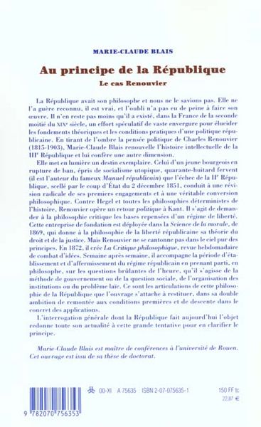 Produktbild: Au principe de la R&eacute;publique