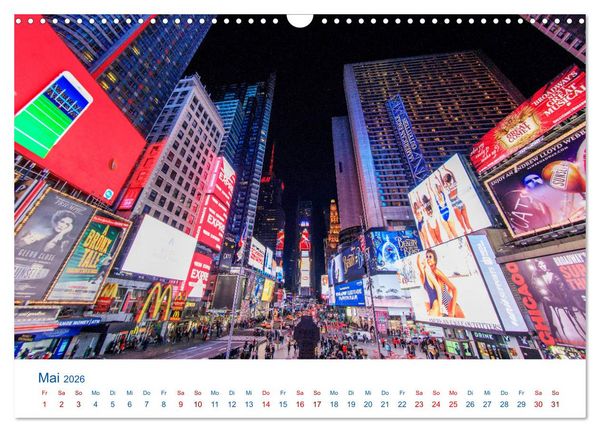 Produktbild: Die New Yorker City (Wandkalender 2026 DIN A3 quer), CALVENDO Monatskalender