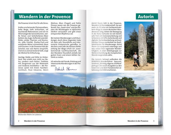 Produktbild: KOMPASS Wanderf&uuml;hrer Provence, 55 Touren mit Extra-Tourenkarte