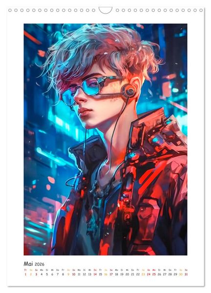 Produktbild: Coole Cyber Boys (Wandkalender 2026 DIN A3 hoch), CALVENDO Monatskalender