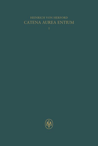 Produktbild: Catena aurea entium, Buch I