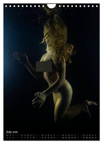 Produktbild: Underwater Erotic Shapes (Wall Calendar 2026 DIN A4 portrait), CALVENDO 12 Month Wall Calendar