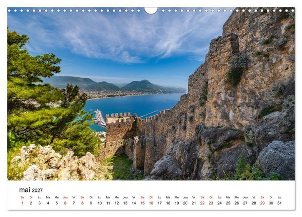 Produktbild: LA RIVIERA TURQUE Antiquit&eacute;. C&ocirc;te. Lumi&egrave;re. (Calendrier mural 2027 DIN A3 vertical), CALVENDO calendrier mensuel