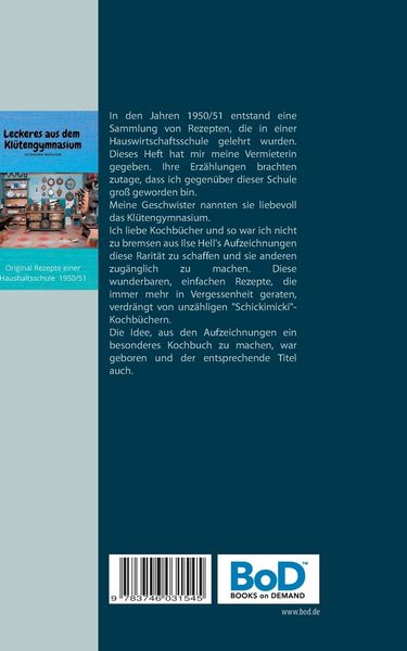Produktbild: Leckeres aus dem Kl&uuml;tengymnasium