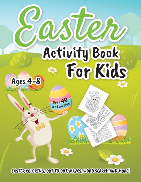Produktbild: Easter Activity Book for Kids ages 4-8