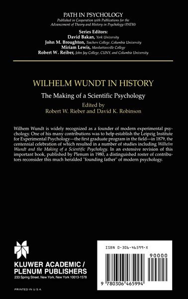 Produktbild: Wilhelm Wundt in History
