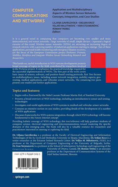 Produktbild: Application and Multidisciplinary Aspects of Wireless Sensor Networks
