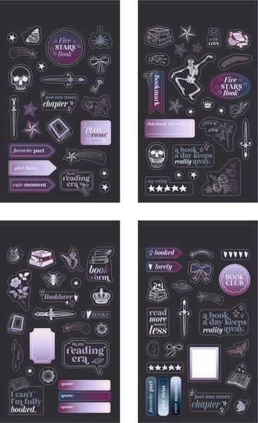 Produktbild: Stickerbogen mit 100 Stickern