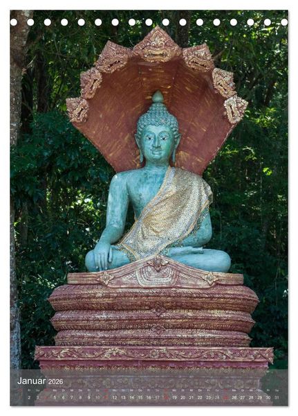 Produktbild: Buddha - Harmonie und Gelassenheit (Tischkalender 2026 DIN A5 hoch), CALVENDO Monatskalender