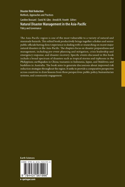 Produktbild: Natural Disaster Management in the Asia-Pacific