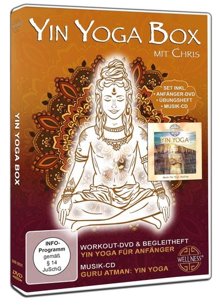 Produktbild: Yin Yoga Box - Set inklusive Anf&auml;nger-DVD, &Uuml;bungsheft und Musik-CD
