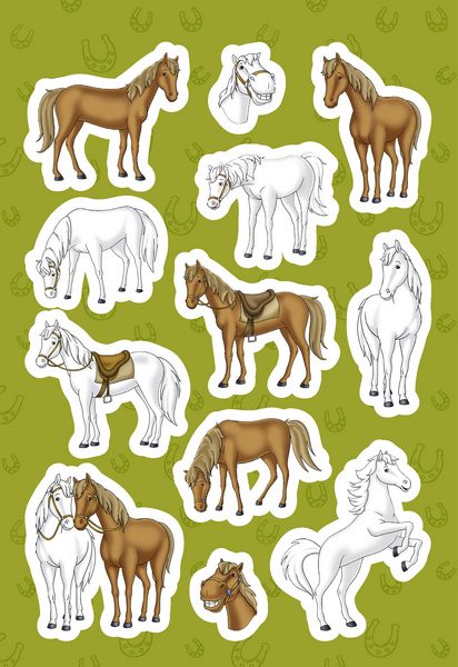 Produktbild: Bibi & Tina: Superstarker Sticker- und Malblock f&uuml;r Pferdefans