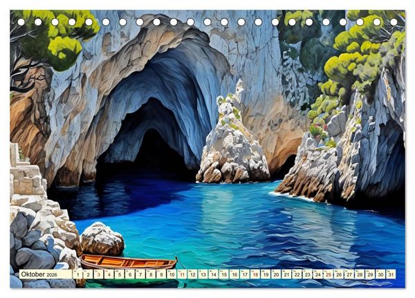 Produktbild: Italien - La dolce vita (Tischkalender 2026 DIN A5 quer), CALVENDO Monatskalender
