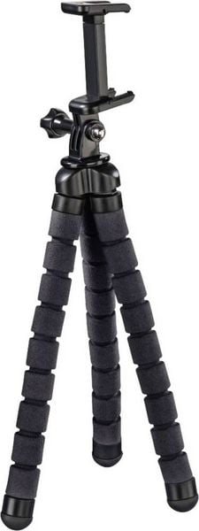 Produktbild: hama 00004613 Stativ "Flex" f&uuml;r Smartphone und GoPro, 26 cm, Schwarz