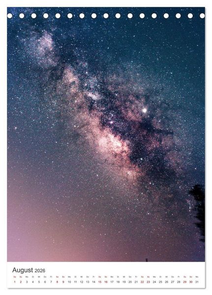 Produktbild: Milchstra&szlig;e - Unsere faszinierende Galaxie. (Tischkalender 2026 DIN A5 hoch), CALVENDO Monatskalender