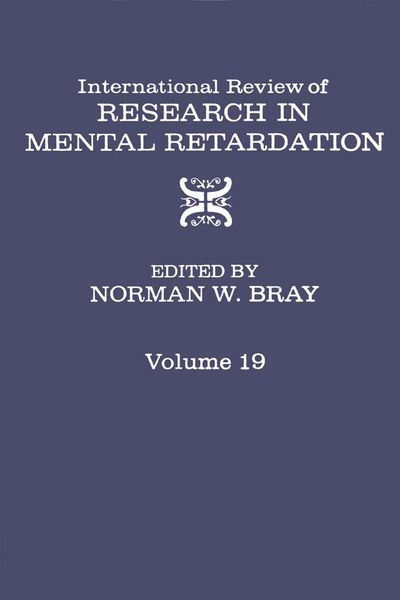 Produktbild: International Review of Research in Mental Retardation