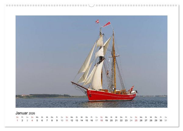 Produktbild: Segelschiffe auf dem Limfjord (Wandkalender 2026 DIN A2 quer), CALVENDO Monatskalender
