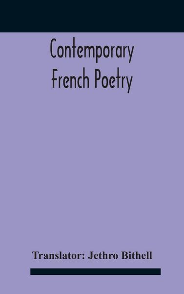 Produktbild: Contemporary French Poetry