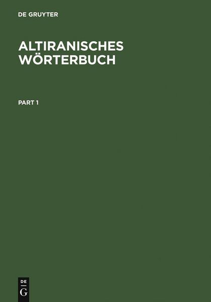 Produktbild: Altiranisches W&ouml;rterbuch