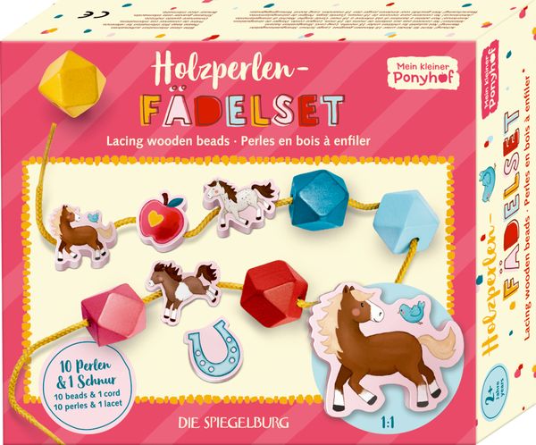 Produktbild: Holzperlen-F&auml;delset - Mein kl. Ponyhof