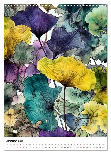 Produktbild: Ginkgo Biloba Sch&ouml;nheit (Wandkalender 2026 DIN A3 hoch), CALVENDO Monatskalender