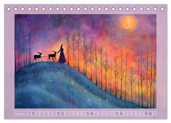 Produktbild: Pastellpoesie &ndash; Farben, die die Seele ber&uuml;hren (Tischkalender 2026 DIN A5 quer), CALVENDO Monatskalender