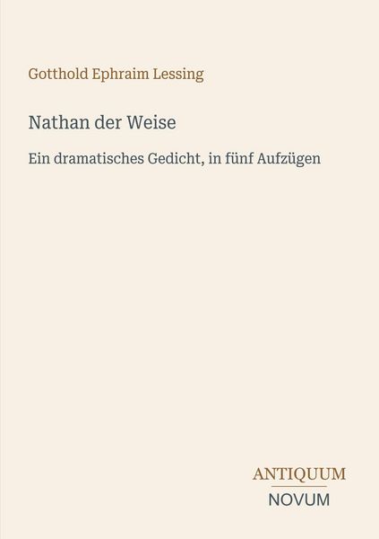 Produktbild: Nathan der Weise