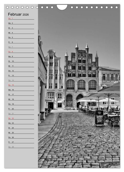 Produktbild: Stralsund. Ein Hauch l&auml;ngst vergangener Zeiten (Wandkalender 2026 DIN A4 hoch), CALVENDO Monatskalender