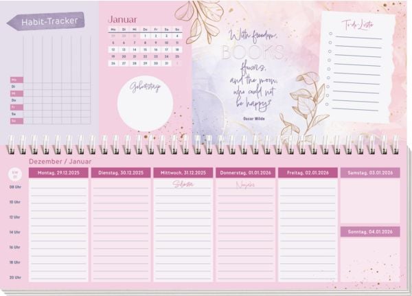 Produktbild: Tischkalender 2027 quer: I believe in Book Love