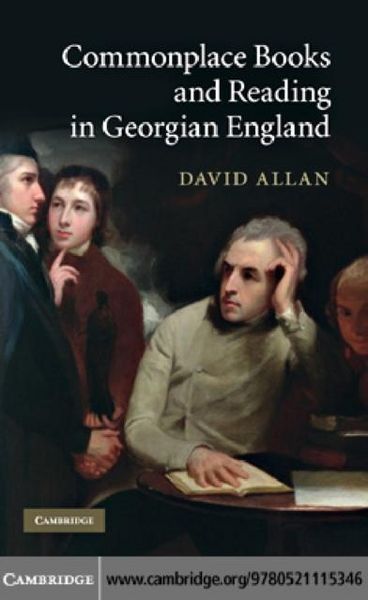 Produktbild: Commonplace Books and Reading in Georgian England