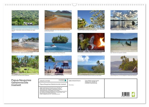 Produktbild: Papua-Neuguinea Geheimnisvolle Inselwelt (Wandkalender 2026 DIN A2 quer), CALVENDO Monatskalender