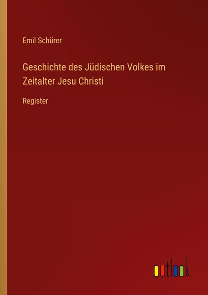 Produktbild: Geschichte des J&uuml;dischen Volkes im Zeitalter Jesu Christi