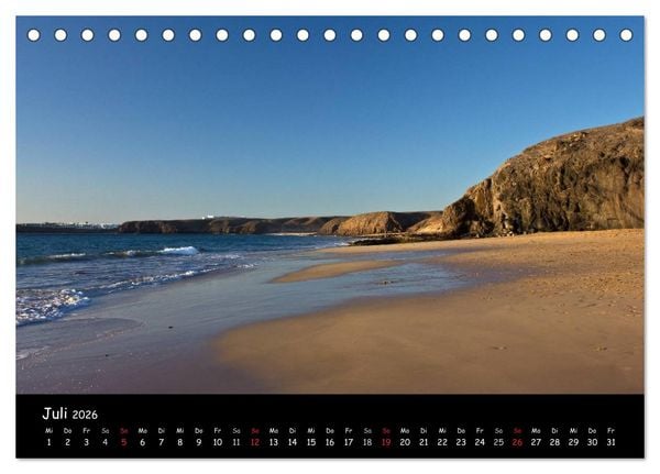 Produktbild: Lanzarote - Insel der Vulkane (Tischkalender 2026 DIN A5 quer), CALVENDO Monatskalender