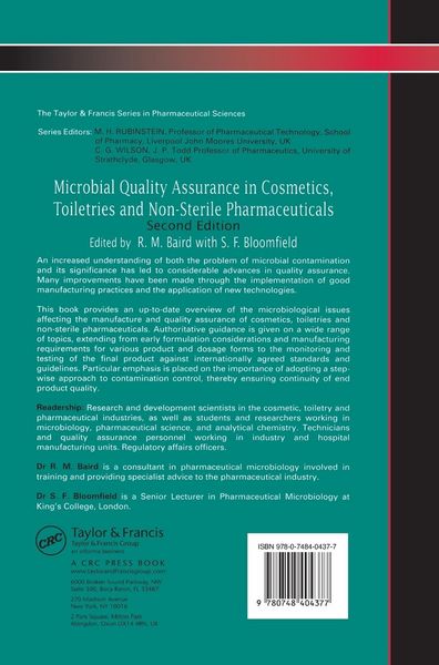 Produktbild: Microbial Quality Assurance in Pharmaceuticals, Cosmetics, and Toiletries