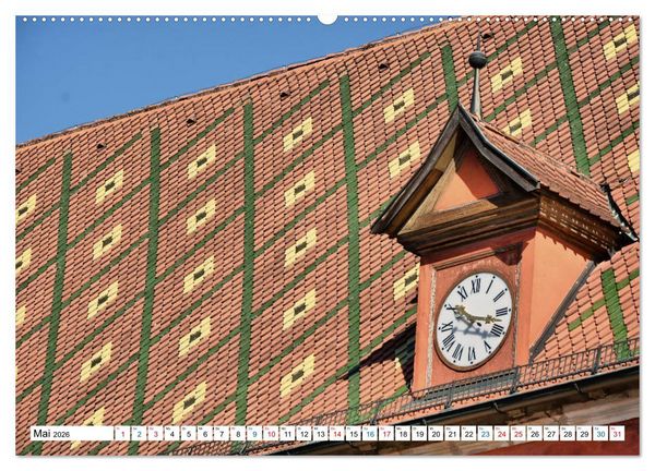 Produktbild: Dinkelsb&uuml;hl - Ansichtssache (hochwertiger Premium Wandkalender 2026 DIN A2 quer), Kunstdruck in Hochglanz