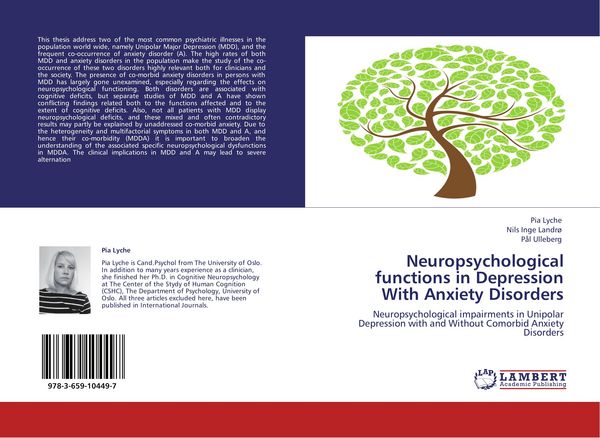Produktbild: Neuropsychological functions in Depression With Anxiety Disorders