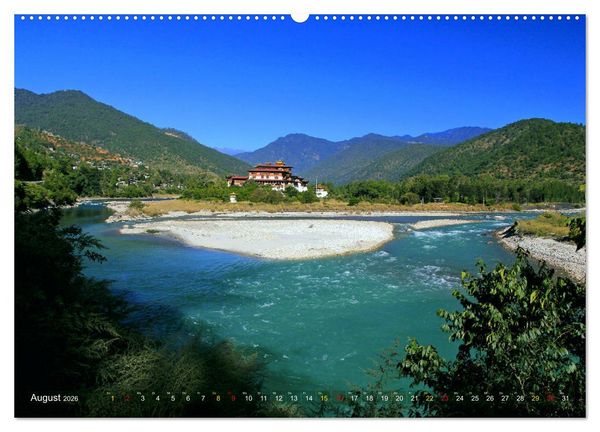 Produktbild: K&ouml;nigreich Bhutan - Juwel am Himalaya (hochwertiger Premium Wandkalender 2026 DIN A2 quer), Kunstdruck in Hochglanz