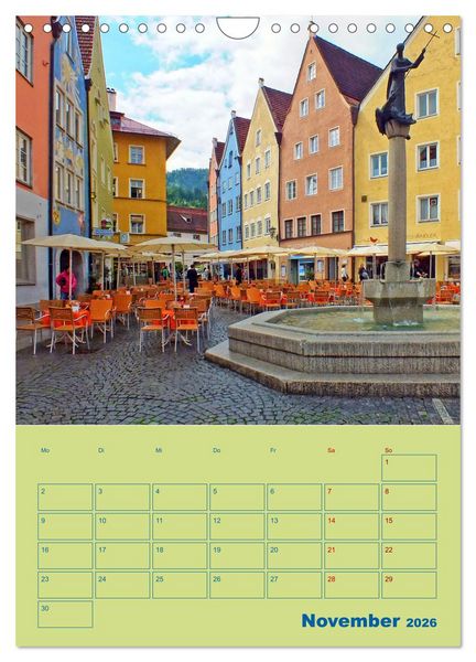 Produktbild: F&uuml;ssen - Ein Allg&auml;uer Terminplaner (Wandkalender 2026 DIN A4 hoch), CALVENDO Monatskalender
