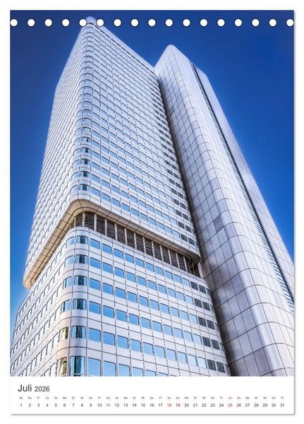 Produktbild: Frankfurt Turmvisionen (Tischkalender 2026 DIN A5 hoch), CALVENDO Monatskalender