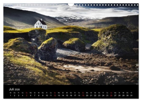 Produktbild: Island - Insel aus Feuer und Eis (Wandkalender 2026 DIN A3 quer), CALVENDO Monatskalender