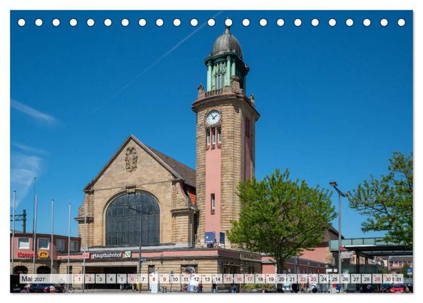 Produktbild: Bahnh&ouml;fe im Ruhr-Revier (Tischkalender 2027 DIN A5 quer), CALVENDO Monatskalender