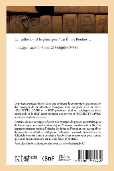 Produktbild: Le Parth&eacute;non Et Le G&eacute;nie Grec (&Eacute;d.1897)