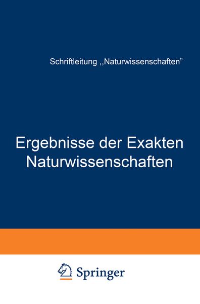 Produktbild: Ergebnisse der Exakten Naturwissenschaften