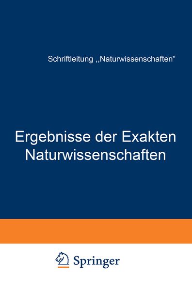 Produktbild: Ergebnisse der Exakten Naturwissenschaften