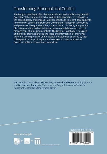Produktbild: Transforming Ethnopolitical Conflict