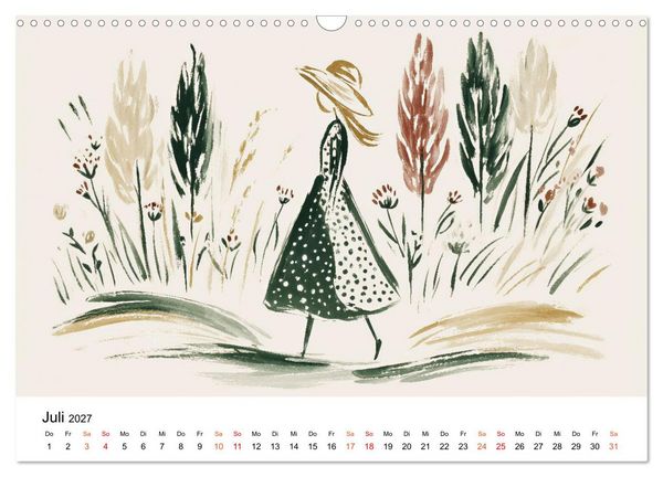 Produktbild: Ein Jahr in sanften Farben (Wandkalender 2027 DIN A3 quer), CALVENDO Monatskalender