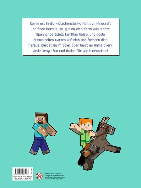 Produktbild: Minecraft: Mein gro&szlig;er R&auml;tselspa&szlig;