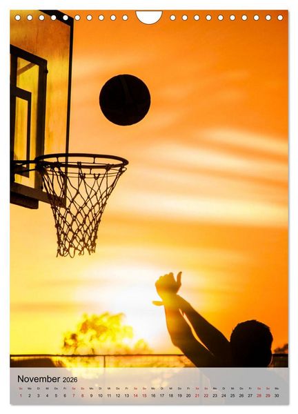 Produktbild: Basketball im Fokus (Wandkalender 2026 DIN A4 hoch), CALVENDO Monatskalender