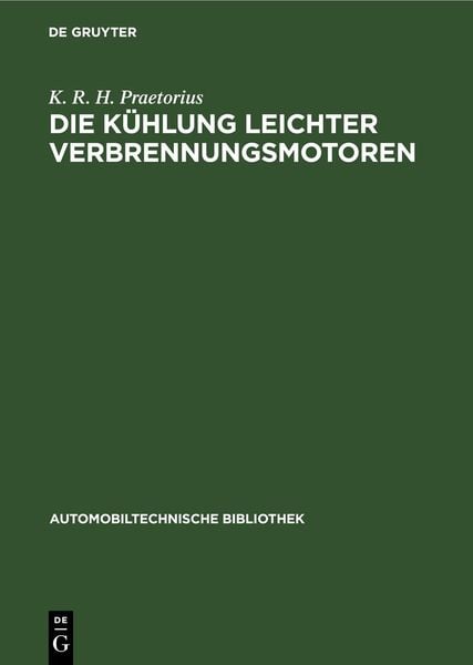 Produktbild: Die K&uuml;hlung leichter Verbrennungsmotoren